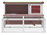 Rabbit Hutch Mocha 102x90x84.5 cm Solid Wood Pine 172285