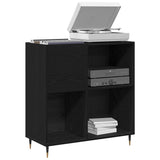 Record Cabinet Black Oak 85 x 38 x 89 cm Engineered Wood 862910