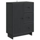 Sideboard with Drawer Black 66 x 34.5 x 90 cm Engineered Wood 893936