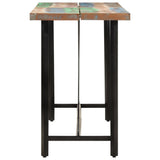 Bar Table 150x70x107 cm Solid Wood Reclaimed and Iron 356374