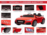 Kids Licensed Audi TT Ride-On Car 12V Battery w/ Remote Suspension Headlights and MP3 Player 3km/h T3398P348162