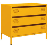 Sideboard Mustard Yellow 68x39x58.5 cm Cold-rolled Steel 851295