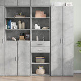 Highboard Concrete Grey 50x42.5x185 cm Engineered Wood 3281458