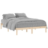 Bed Frame without Mattress 152x203 cm Solid Wood Pine Queen 822459