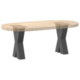 Coffee Table Legs X-Shaped 2 pcs Anthracite 38x cm Steel 4012954