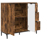Sideboard Smoked Oak 89.5 x 33 x 82 cm Engineered Wood 883459