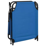 Sun Lounger Blue Oxford fabric, Powder-coated steel Standard 360175