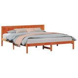 Bed Frame Brown 180 x 200 cm Solid Pine wood 872181