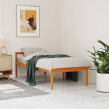 Senior Bed without Mattress Wax Brown 90x190 cm Single Solid Wood Pine 844151