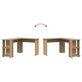 Corner Desk Artisan Oak 140 x 113.5 x 75 cm Engineered Wood 869561