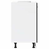 Kitchen Base Cabinet Porto Black Engineered Wood 853978