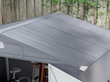 7.9ft x 6.2ft Aluminium Frame and Plastic Wall Shed, with Foundation - Grey T3398P315405