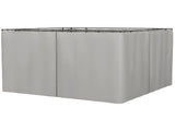Set of Four 3 x 3m Gazebo Replacement Walls - Light Grey T3398P310861