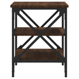 ZNTS Side Tables 2 pcs Brown Oak 40x42x50 cm Engineered Wood 825781