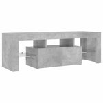TV Cabinet with LED Lights Concrete Grey 120x35x40 cm 804350