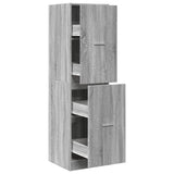 Apothecary Cabinet Grey Sonoma 40x41x144.5 cm Engineered Wood 3309641