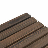 Garden Bench Burnt wood look Solid fir wood 2-seater Durable 365104