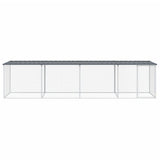 Chicken Cage with Roof Anthracite 403x98x90 cm Galvanised Steel 3189050