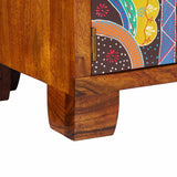Shoe Cabinet with Door Brown 90 x 35 x 55 cm Solid Acacia Wood 4016513