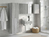 Bathroom Furniture Set 5 pcs Grey Sonoma 33 x 34.5 x 160 cm 3407260