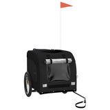 Pet Bike Trailer Black Oxford Fabric and Iron 93842
