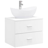 Bathroom Furniture Set White Engineered Wood 3404398