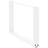 Coffee Table Legs U-Shaped 2 pcs White 70x cm Steel 4013165