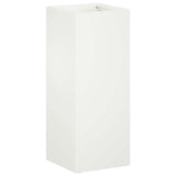 Garden Planter 2 pcs White 20 x 20 x 50 cm Cold-rolled Steel 8005305