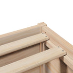 Bed Frame with Headboard 75x190 cm Small Single Solid Wood Pine 3306366