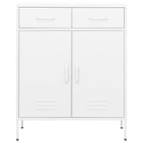 Storage Cabinet White 80x35x101.5 cm Steel 336161