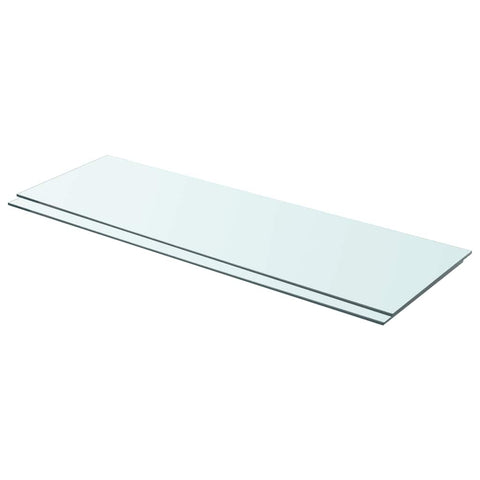 Shelves 2 pcs Panel Glass Clear 90x30 cm 3051581
