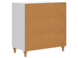 Sideboard High Gloss White 66 x 34.5 x 90 cm Engineered Wood 894169