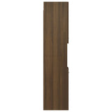 Bathroom Cabinet Brown Oak 30x30x130 cm Engineered Wood 815641