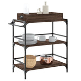 Kitchen Trolley Brown Oak 81,5x41x92,5 cm Engineered Wood 842345