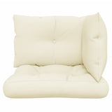 Pallet Cushions 3 pcs Cream Fabric 360858