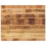 Table Top 100x80x2.5 cm Rectangular Solid Wood Rough Mango 371352