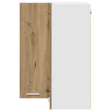 Hanging Cabinet Artisan Oak and White 57 x 57 x 80 cm 884297