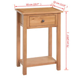Console Table 50x32x75 cm Solid Oak Wood 243932