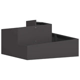 Garden Planter Black 80 x 80 x 50 cm Cold-rolled Steel 873578