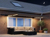 Manual Awning Frame with LEDs Taupe 3 x 2 m 3425657