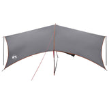 Camping Tarp Water-resistant Grey and Orange 695 x 580 x 200 cm 42028597