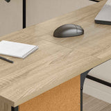 Desk Sonoma Oak 141x141x75 cm Engineered Wood 837598