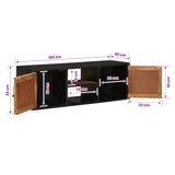 TV Cabinet with Shelf with Storage with Door 105 x 30 x 35 cm 42020104