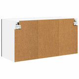 Wall Glass Cabinet PORTO Black 80 x 31 x 40 cm Engineered Wood 885296