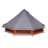 Tipi Tent with Roof Grey and Orange 508 x 470 x 300 cm Taffeta 42000968