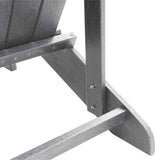 Adirondack Chair Light Grey 82 x 74 x 92 cm HDPE 42006632