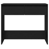 Console Table Black Oak 89x41x76.5 cm Engineered Wood 862081