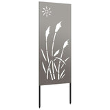 Garden Privacy Screen Rusty 50 x 140 cm Weathering Steel 876279
