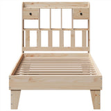 Bed Frame without Mattress 100x200 cm Solid Wood Pine 3308849