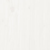 Bed Frame without Mattress White Solid Wood Pine 140x200cm 810496
